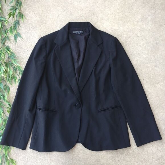 Lafayette 148 New York Wool One Button Blazer - Picture 1 of 7